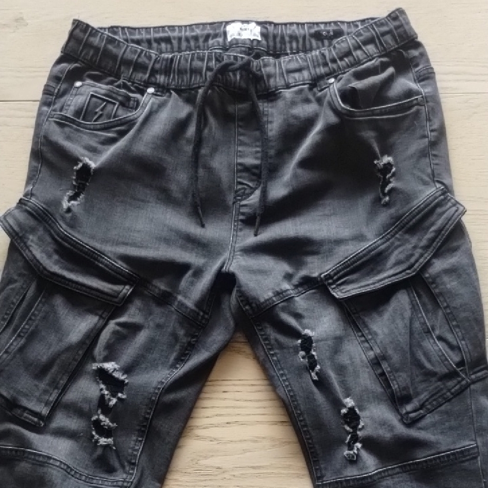 Cohen 5 pocket cargo jogger Vintage black